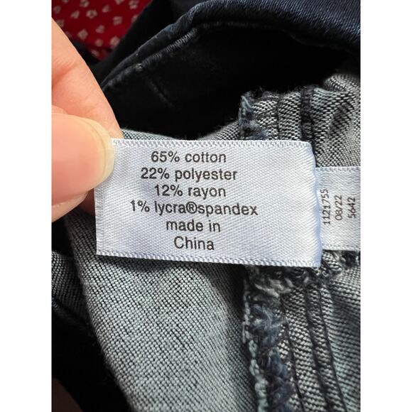 NWT Lane Bryant Women's Pull-On High-Rise Sateen Jegging Jeans Navy Blue Size 28 - Picture 12 of 13